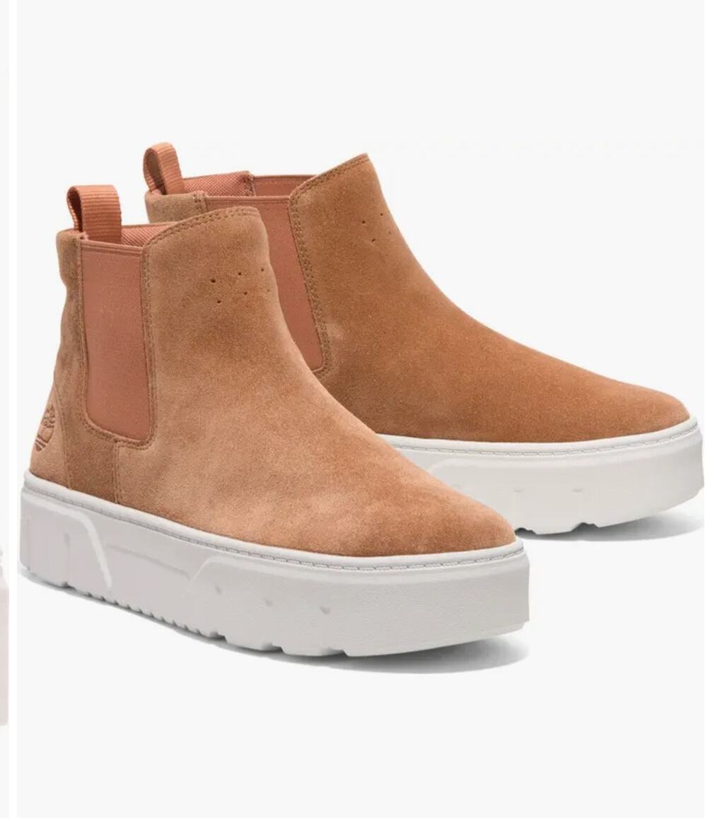 Timberland Women's Laurel Court Pull-On Platform Boot size 10 Suade Leather